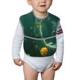 thumbnail image 6 of Susaid Jelly Fish Print Bibs for Babies Toddlers Adjustable Waterproof Free Soft Durable Bibs for eating with Large Pocket Food Catcher, 6 of 8