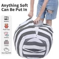 thumbnail image 3 of 2 fundas para sillones tipo puf CHAO de lona de algodón color gris 24, 3 of 5