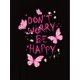 thumbnail image 2 of Camiseta informal de cuello redondo para mujer con estampado de mariposas rosas, tejido de punto de algodón, elasticidad media, estampado animal, ajuste cómodo para todas las estaciones., 2 of 6