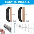 thumbnail image 4 of Uxcell 10 Pcs Drawer Cup Pulls 3" Hole Center Vintage Furniture Handles Knobs Black, 4 of 7