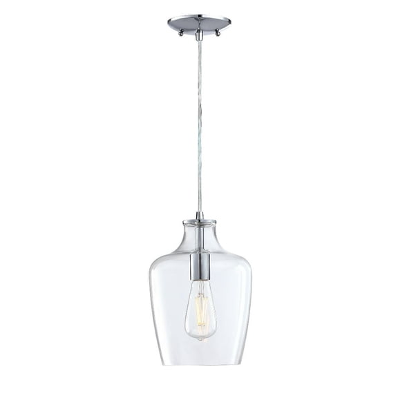 Forte Lighting - Milo - 1 Light Pendant In Classic Style-11.75 Inches Tall and 8