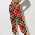 thumbnail image 2 of Plebaso Womens Cinch Bottom Sweatpants with Pockets Solid Color Printed High Waist Baggy Running Jogger Pants, 2 of 5