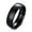 Men's 6mm Band, variant on Love Heart White Cz Band Mens Women's Black Plating Stainless Steel Couple Rings