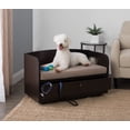 thumbnail image 1 of Paws & Purrs Pet Bed with Storage Drawer, Espresso/Sand, 1 of 4