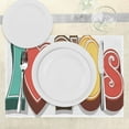 thumbnail image 3 of Ambesonne Vintage Place Mats Set of 4, I Love Seventies Pastel, Standard Size, Multicolor, 3 of 6