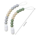 thumbnail image 3 of Ke1Clo Pacifier Clip under $5! Baby Pacifier Chain with Teething Toy Safety Silicone Construction Easy to Clean Universal Design for Strollers Car Seats Prevents Loss Ideal for Infants and Toddlers, 3 of 3