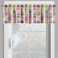 thumbnail image 4 of Ambesonne Tea Party Valance & Curtain, Colorful Cup Design, 55"x24", Multicolor, 4 of 6