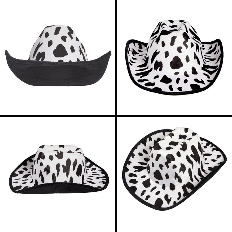 Unisex Cow Print Cowboy Hat, Western Style, Halloween  display picture 2