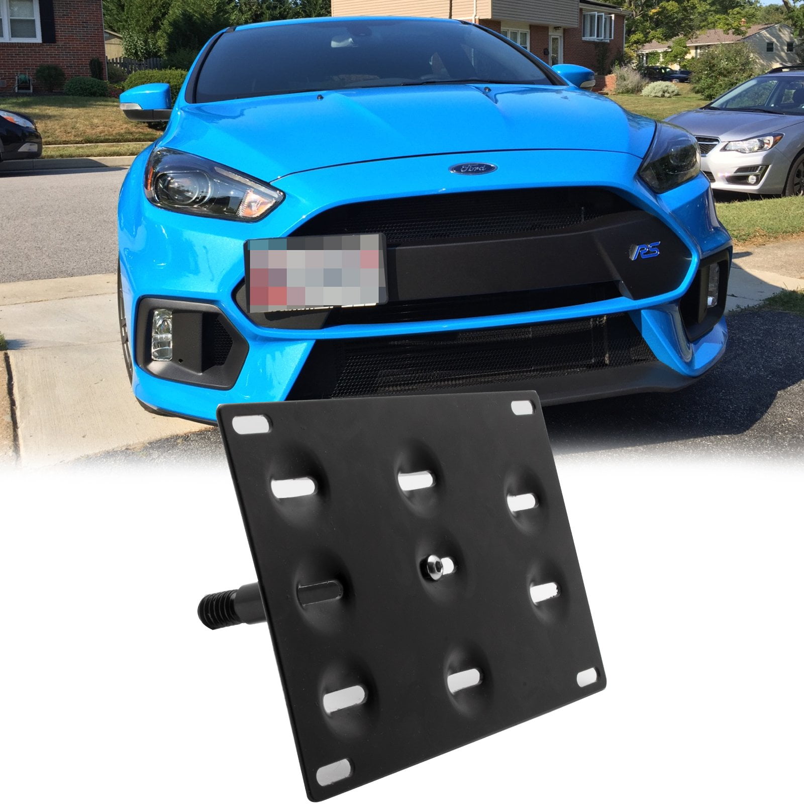 Front Bumper Tow Hook License Plate 