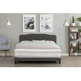 thumbnail image 5 of Hillsdale Furniture Nicole Arched Diamond Tufted Upholstered King Bed, Stone, 5 of 5
