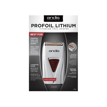 Andis LIGHTWEIGHT Cordless Men's Shaver with All NEW Hypoallergenic Gold Foil Technology, Bonus FREE REPLACEMENT CUTTER/FOIL and Old Spice Body Spray Included