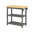 thumbnail image 5 of Convenience Concepts Designs2Go 3 Tier Butcher Block Kitchen Prep Island with Drawer, Wirebrush Dark Gray/Butcher Block, 5 of 8