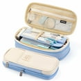 thumbnail image 2 of HOCIRET Canvas Pencil Cases,Sky Blue, 2 of 5