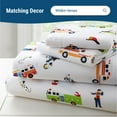 thumbnail image 6 of Wildkin Microfiber Fitted Crib Sheet for Boys & Girls, Soft & Breathable Fabric for Kids, Measures 52 x 28 Inches, Fits Standard Crib Mattress, BPA-free (Heroes Blue), 6 of 9