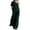A-Green, variant on Womens Pant Suits Dressy for Wedding Two Piece One Shoulder Top Flowy Pantsuit Boho Outfits with Pockets L