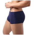 thumbnail image 6 of Odeerbi Mens Underwear Seamless Boxer Briefs 2025 Fashion Trend Color Stripes Comfortable Low Waist Black, 6 of 7