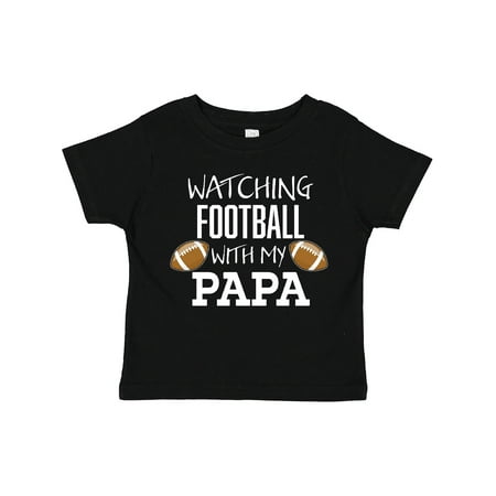 

Inktastic Watching Football with My Papa Gift Toddler Boy or Toddler Girl T-Shirt