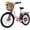Pink, variant on 24 inch Cruiser Electric Bike, E-Bike for Adults, Ebike with 374.4WH Removable Battery, Step Through Ebike for Women Men,City Electric Bicycle for City Commute