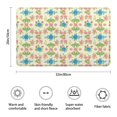 thumbnail image 3 of Pioneer Flower Floral Print Pattern Bathroom Rugs Mat, Non Slip Microfiber Bathroom Rug with Rubber Backing, Soft Mats for Bathroom Floor Tub Shower, 20"x32", 3 of 5