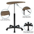 thumbnail image 2 of Rustic Walnut Sit to Stand Mobile Laptop Computer Desk, 2 of 9