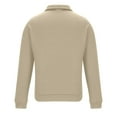 thumbnail image 3 of Lmnyox Men's Sweatshirts Quarter Zip Long Sleeve Casual Pullover Tops Solid Color Casual Athletic Shirts, 3 of 6