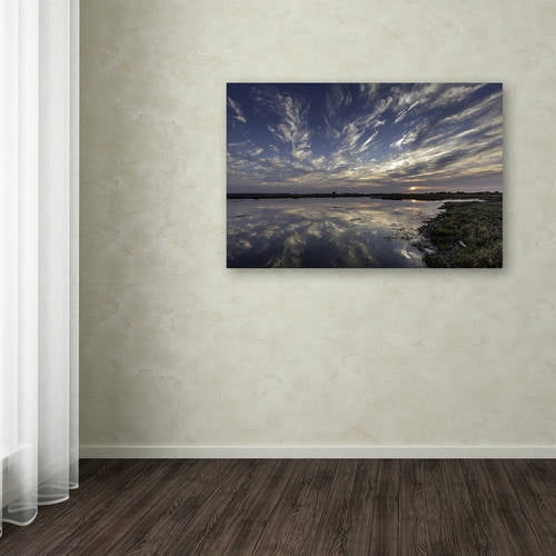 Trademark Fine Art 'Boundary Bay Sunset' Canvas Art by Pierre Leclerc