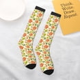 thumbnail image 5 of JUNZAN Fun Novelty Knee Warmer High Socks Rose Daisy Design, 5 of 6