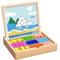 thumbnail image 2 of Tangram magnético para niños de 3 a 6 años | Bloques de construcción geométricos de madera con caja de almacenamiento | Juguete educativo STEM para aprendizaje temprano, reconocimiento de formas, 2 of 6