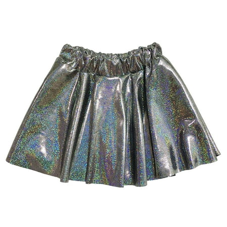 

Toddler Children Kids Dresses Solid Color Holiday Party Colour Blocking Dance Performance Skirt Poncho Sequin Pleated Skirt Party Holiday Novelty Clothing For Child