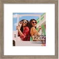 thumbnail image 1 of Vittanly 12x12 Picture Frame, Display Pictures 8x8 with Mat or 12x12 without Mat, Premium Material with Shatter Resistant Plexiglass, Square Frame for Wall Mounting, Home Decor, Grayish Brown, 1 Pack, 1 of 1