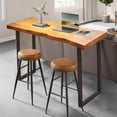 thumbnail image 4 of Counter Height Bar Table,Rectangular Narrow Pub Table for Small Space,Industrial High Top Bar Table with Metal Frame & Adjustable Feet,Easy Assembly,for Restaurants,Apartment ( 120cm), 4 of 6
