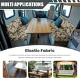 thumbnail image 3 of XYZCANDO Polynesia RV Dinette Cushions Hawaiian Leaf Furniture Covers Universal Camper Accessories Stretchable Couch Cover 2 Cushion Sofa for 2 Seat Cushion Couch, 3 of 7