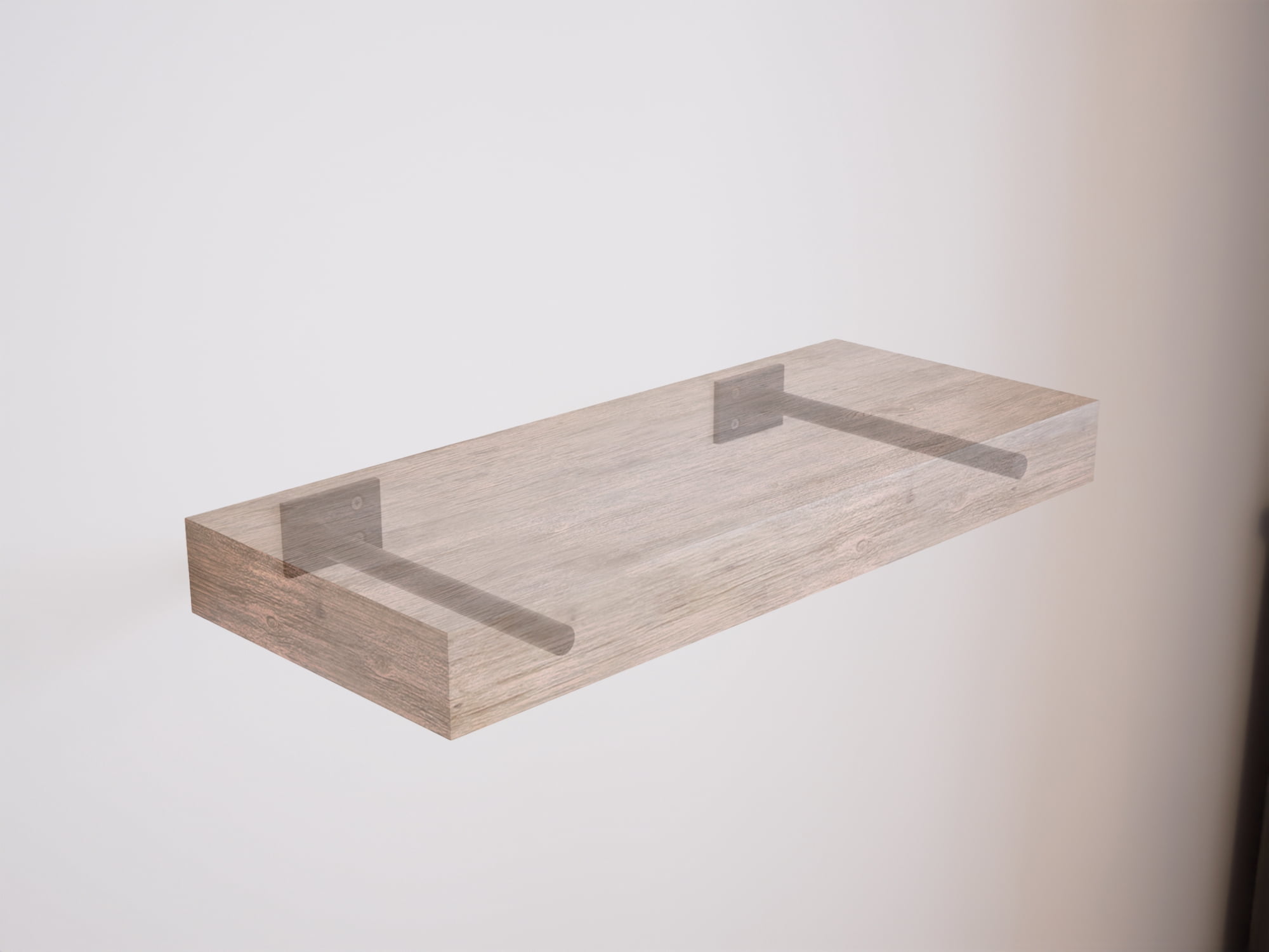 The Original™ Round Free Floating Shelf Brackets (3 peg 6 1/2 inch)