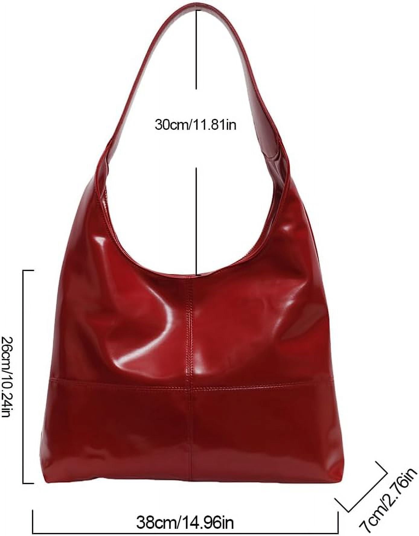 NANAHuang Slouchy Hobo Bags for Women Leather Tote Bag Slouchy Bag Shoulder Purse Ladies Top Handle Slouchy Tote Handbag