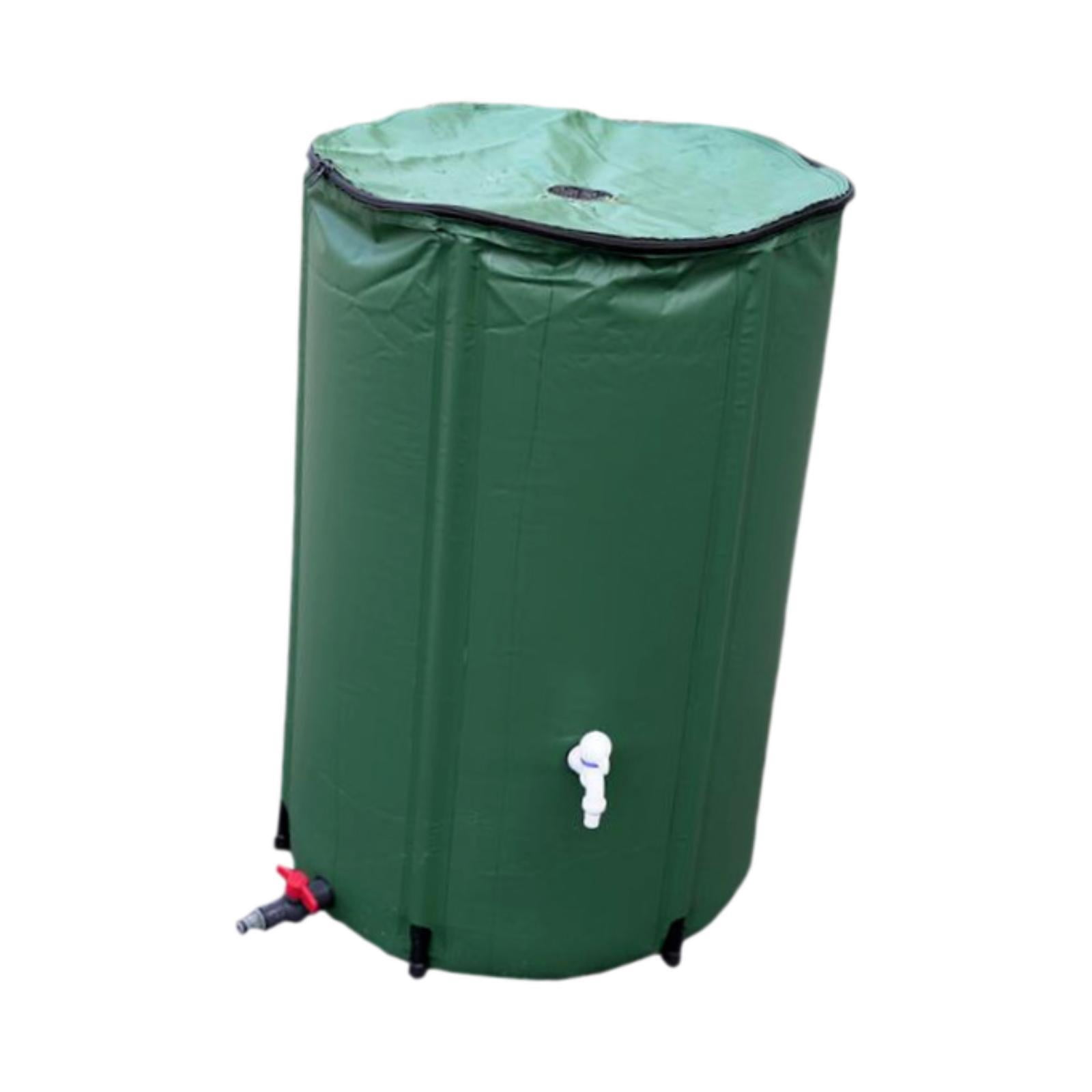 figatia Foldable Rain Barrel Water Catcher Container Rainwater Storage Tank Rain Catchers Water Collection Container for Lawn Patio 50 L