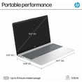 thumbnail image 5 of HP 15.6" FHD Laptop, Intel Core i3-N305, 16GB RAM, 1TB SSD, Natural Silver, Windows 11 Pro,Gift Set, 5 of 6