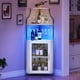 thumbnail image 1 of Yeshouse armario esquinero alto de estilo industrial para vinos y licores, con estantes ajustables, puerta de malla y soporte para copas, ideal para cocina o bar en casa, 1 of 7