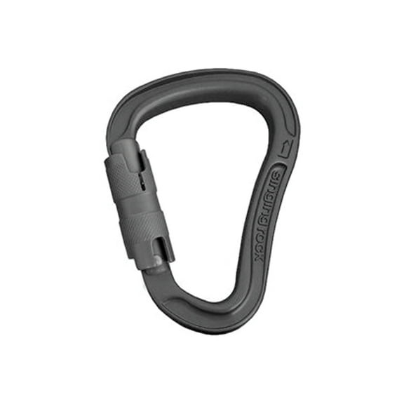 Singing Rock Bora HMS TL Anodized Black - Premium Climbing Carabiner for Safety and Security