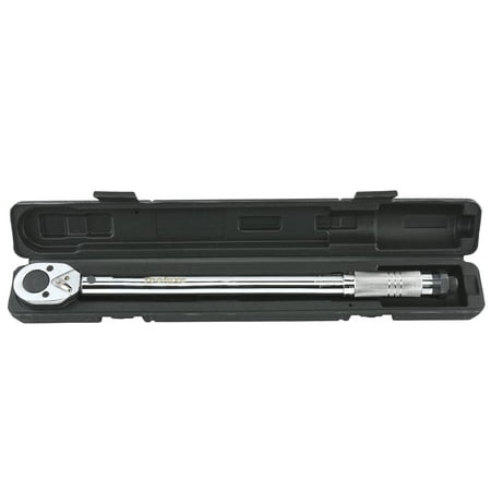 Accurate Torque Wrench - Tooluxe Torque Wrench 1/2” inch Drive 10-150 ft/lb 18” Long Click-Type Hand Tool w/ Case