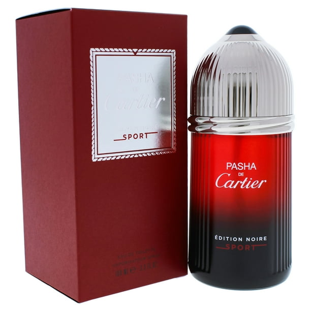 Perfume EDT Spray Cartier Pasha De Cartier Edition Noire Sport EDT Spray Caballero 3.3 oz