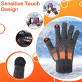 thumbnail image 3 of SDOTXA  98℉-104℉-113℉ USB Heated Gloves for Men Women  Thin Knitting Touchable Screen Warm Heating Gloves  Hot Hands Electric Heated Gloves for Winter Work Arthritis, 3 of 7