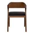 thumbnail image 5 of Boraam Rasmus Faux Leather and Wood Dining Room Side Chair, Chestnut Wire-Brush Finish, 5 of 6