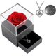 thumbnail image 1 of 100 Languages I Love You Heart Necklace Eternal Rose Gift Box Creative Silver Heart Necklaces For Women, 1 of 5