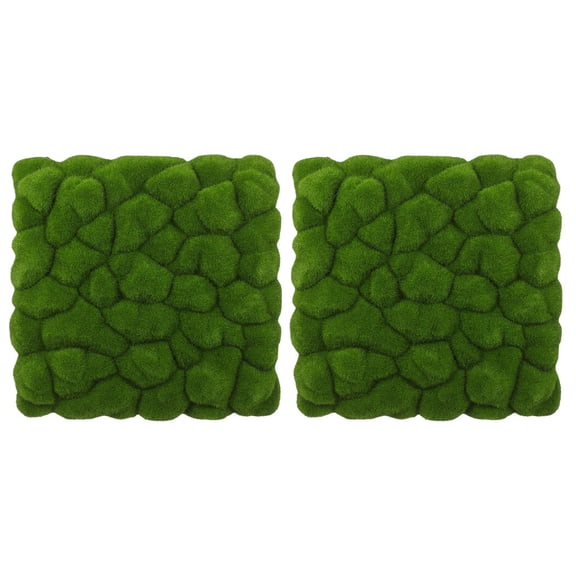 PBPBOX 2Pcs Artificial Moss Mat Green Wall Panels for Indoor Outdoor Decor with Natural Look