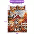 thumbnail image 5 of Thanksgiving Siberian Husky Pilgrim Grateful, Thankful, Blessed Fall Welcome Quilt Bedding Set Husky Dog Lover Gifts 1 Blanket Bed Cover 2 Pillowcases - 00021, 5 of 5