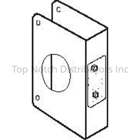 Don-Jo CW510B Classic Wrap Around for Deadbolt with 1.5 in. Hole with 2.38 in. Backset & 1.38 in. Door - Oil Rubbed Bronze Finish