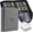 Grey, variant on Toploader Binder, Holds 160 Toploaders, 100 Toploaders INCLUDED, 4-Pocket PU Cover Top Loader Binder for 3" x 4" Rigid Toploader, Ringless Double-Sided Toploader Card Binder for TCG, Sport Cards