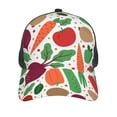 thumbnail image 3 of Disketp Vegetables Print Trucker Hat Men Women - Mesh Baseball SnapBack Cap, 3 of 7