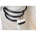 thumbnail image 4 of Soporte para secador de pelo de aluminio para pared, con cable, para cocina, baño, color negro, 12 x 9,5 x 9,5 cm, 4 of 4