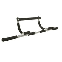 Portable Upper Body Workout Doorway Iron Pull-Up Bar – Professional Grade Iron Training Bar Supports Up to 300 lbs. – Fits Doorways 24" to 36" Wide – Non-Slip Comfort Grips – Pull-Up Bar, 36" W